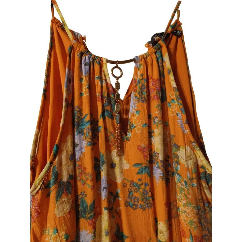 NWOT Mlle Gabrielle long maxi floral dress XL